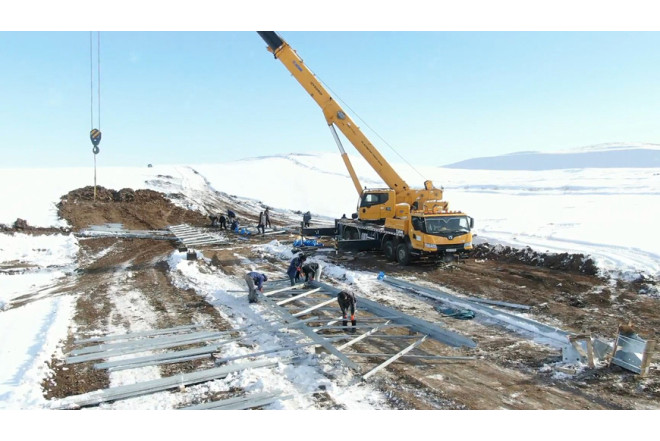 “Zəngəzur” elektrik ötürmə xəttinin çəkilməsinə başlanılıb- FOTO/VİDEO