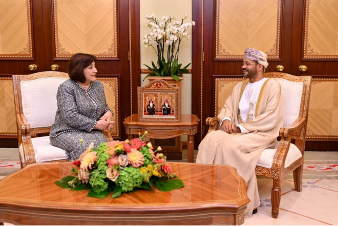 Sahibə Qafarova Bədr əl-Busaidi ilə görüşüb 