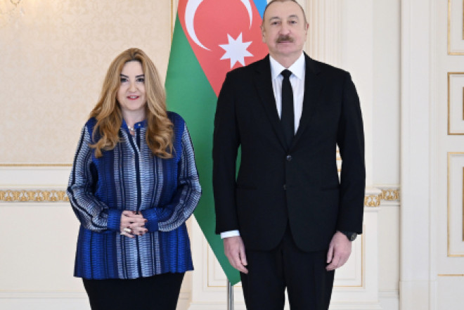 Prezident İlham Əliyev Yunanıstanın ölkəmizə yeni təyin olunmuş səfirini qəbul edib 