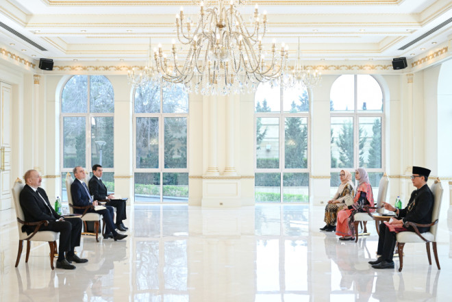 Azərbaycan Prezidenti İndoneziyanın ölkəmizə yeni təyin olunmuş səfirini qəbul edib 