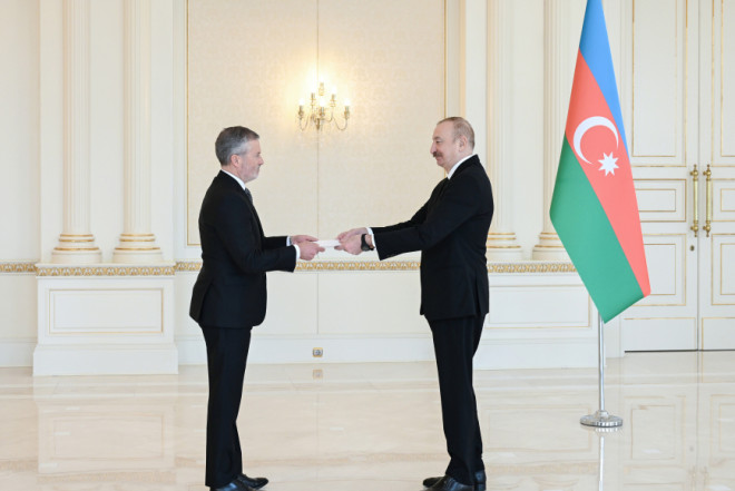 Prezident İlham Əliyev Norveçin ölkəmizə yeni təyin olunmuş səfirini qəbul edib 