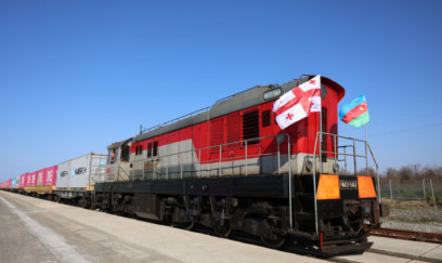 Poti-Bakı blok-qatarı yola salındı - Yükdaşıma sahəsində yenilik 