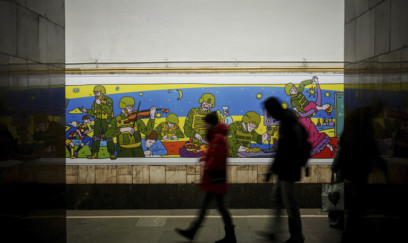 Kiyev metrosu fəaliyyətini dayandırdı 