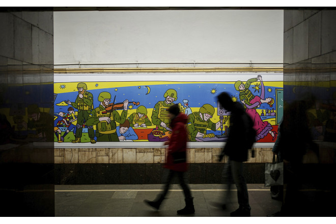 Kiyev metrosu fəaliyyətini dayandırdı 