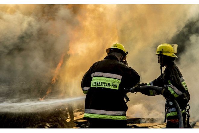 Zaqatalada hoteldə yanğın - XƏSARƏT ALAN VAR