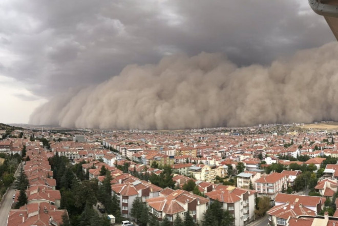 Liviyada qum fırtınası - Məktəblər bağlandı