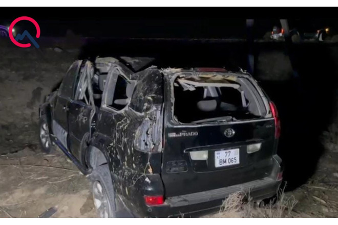 Kürdəmirdə “Prado” aşdı - 4 nəfər xəsarət aldı - FOTO