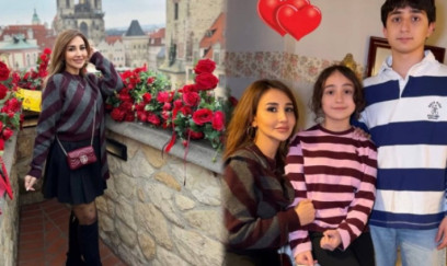 Oğlunun 18 yaşını Praqada qeyd etdi - FOTOLAR
