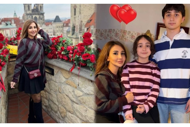 Oğlunun 18 yaşını Praqada qeyd etdi - FOTOLAR
