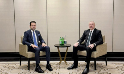 İlham Əliyev Əbu-Dabidə Müsəlman Ağsaqqalları Şurasının baş katibi ilə görüşdü 