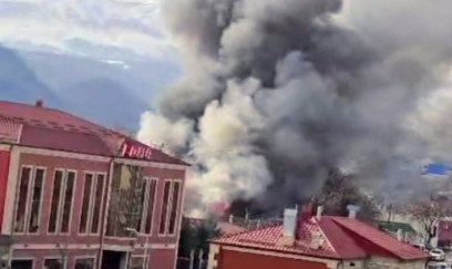 Qusarda hostel, kafe və avtoyuma məntəqəsi yandı 