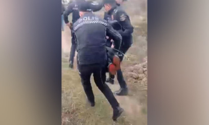 Polis kanala düşən azyaşlını  xilas etdi - VİDEO