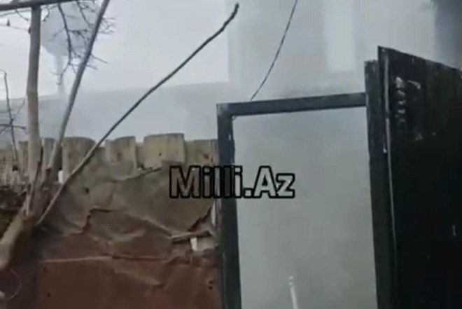 Sabunuçuda ağacları yandırıb ev tikirlər - VİDEO