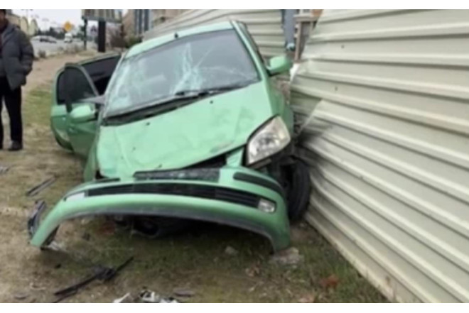 Sumqayıt bulvarında ağır qəza - Video