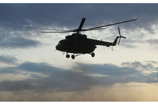 Hərbi helikopter qəzaya uğradı 