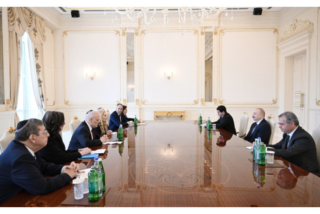 Prezident daha bir qəbul keçirdi - FOTOLAR