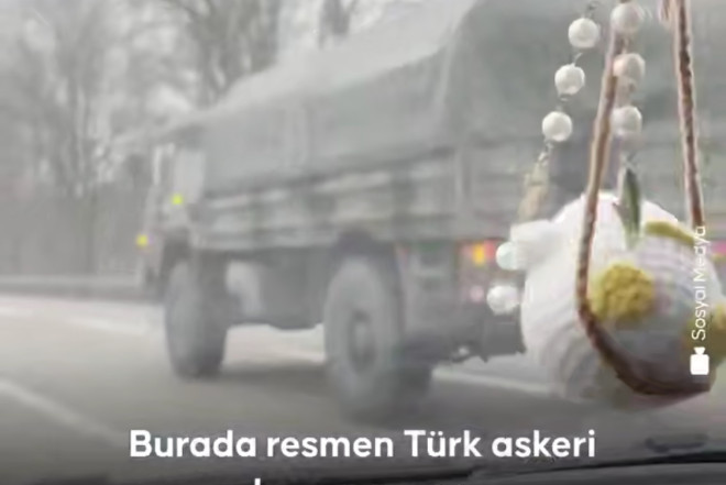 Almaniyada NATO təlimləri çərçivəsində Türk Ordusu konvoyu görünüb 