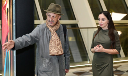 Leyla Əliyeva sərgidə - Fotolar