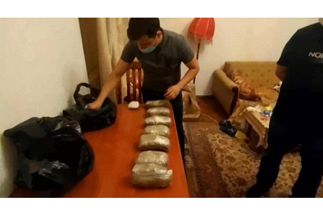 İmişlidə narkokuryer qadın və kişi saxlanıldı - FOTO