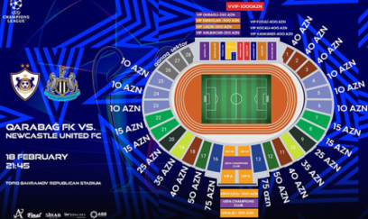 “Qarabağ” – “Nyukasl” matçının biletləri bu gün satışa çıxacaq 