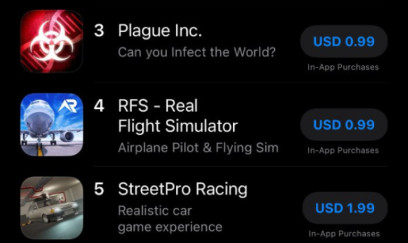 Bu oyun “App Store”da 1-ci yerə yüksəlib 