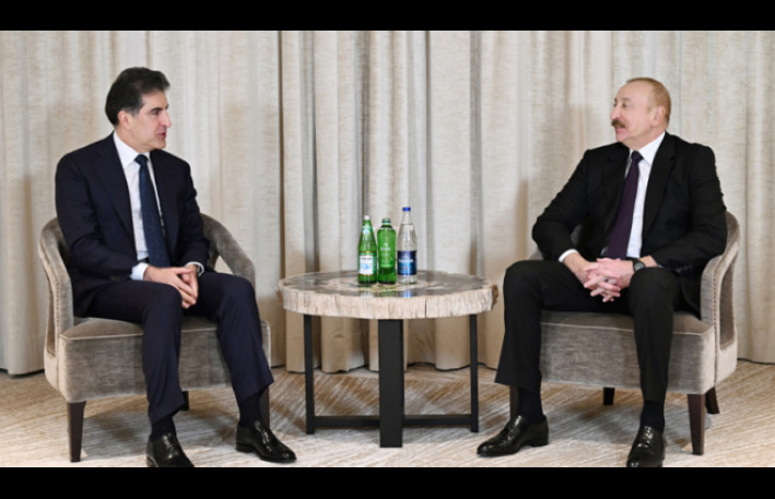 Prezident İlham Əliyev Münhendə İraq Kürdüstan Regionunun başçısı ilə görüşüb 