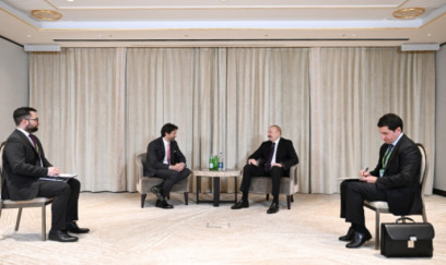 Prezident İlham Əliyev Münxendə Slovakiyanın müdafiə naziri ilə görüşüb 