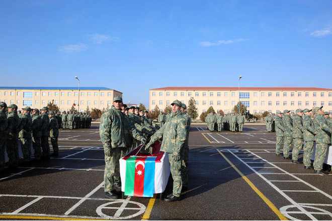 Gənc əsgərlərin andiçmə mərasimləri keçirildi 