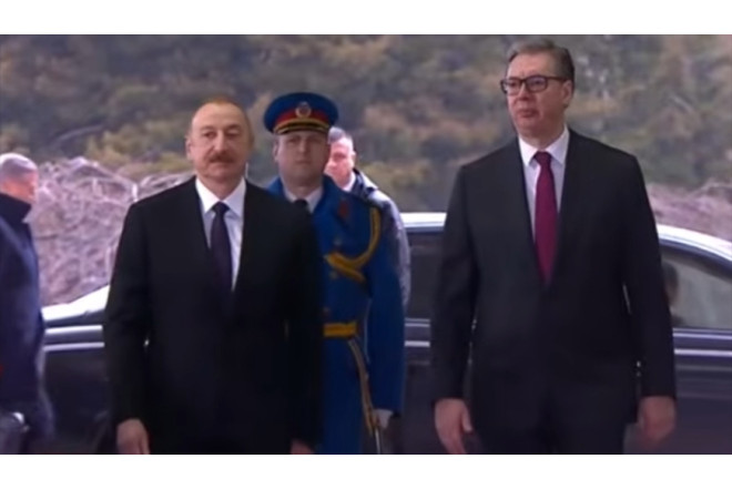 Vuçiç İlham Əliyevi belə qarşıladı - VİDEO