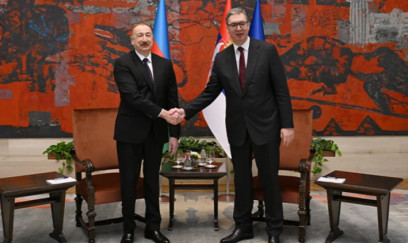 Azərbaycan və Serbiya prezidentləri mətbuata bəyanatla çıxış ediblər 