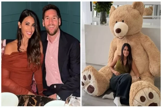 Messi həyat yoldaşına oyuncaq ayı hədiyyə etdi: 14 fevralı belə keçirdilər-FOTO