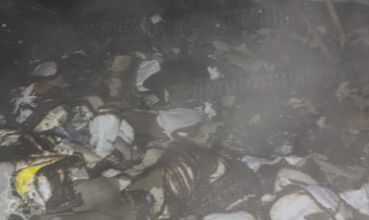 Ucarda məktəbdə yanğın - Fotolar