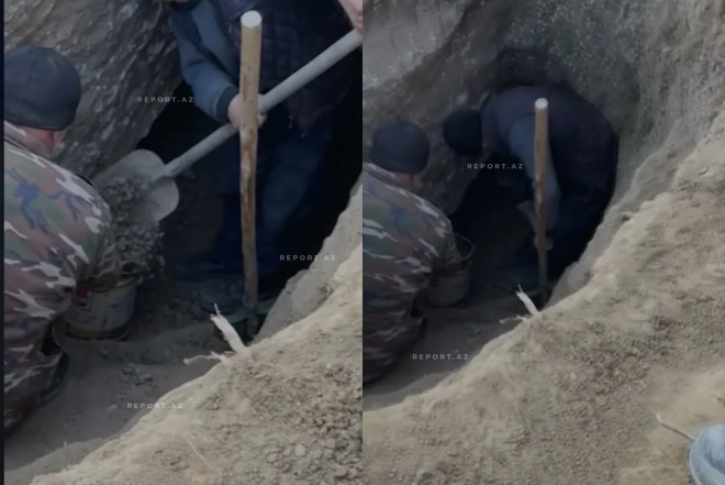 Tarixi-mədəni abidələrdə qızıl axtaran şəxslər saxlanıldı VİDEO