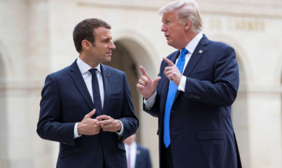 Makron Trampa sanksiyaların götürülməsi ilə bağlı müraciət etdi 