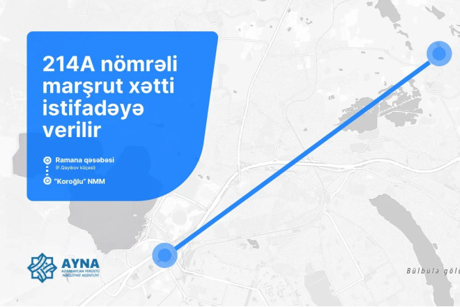 Bakıda yeni marşrut xətti işə düşüb 