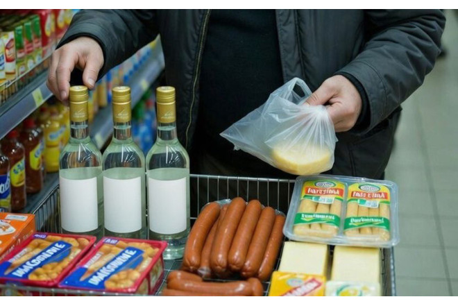 Marketdən araq, kolbasa oğurladı - “Yeyib-içmək istəyirdim” dedi 