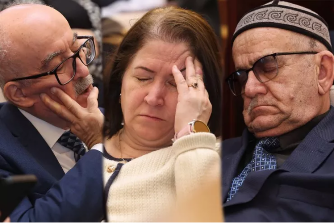 AMEA-da "gərgin" iclas...- Fotolar