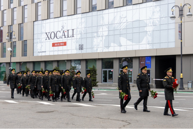 SOMDA-nın əməkdaşları Xocalı soyqırımı abidəsini ziyarət ediblər 