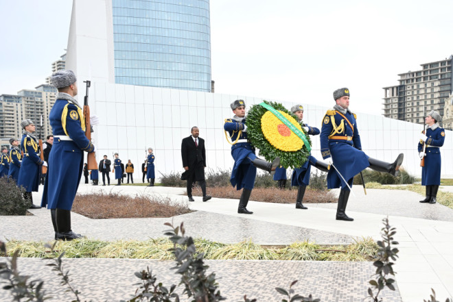 Efiopiyanın Baş naziri Zəfər parkını ziyarət etdi - FOTO