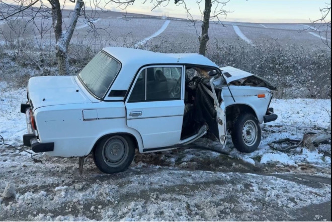 Bakı–Şamaxı–Yevlax yolunu buz bağlayıb, qəza olub 