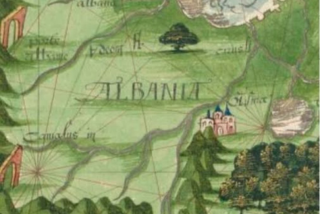 Orta əsrlər xəritəsində Albaniya və Xəzəryanı tayfaların etnik kimliyi 