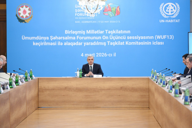 WUF13-ə hazırlıq məsələlərinə dair məruzələr dinlənilib 