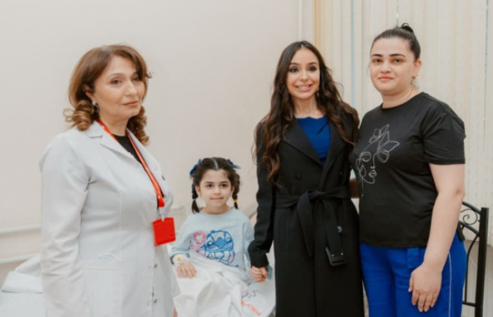 Leyla Əliyeva Respublika Pediatriya Mərkəzinin Nərimanov Uşaq Klinik Xəstəxanasını ziyarət edib 