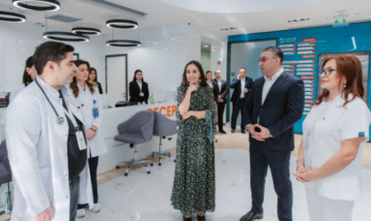 Leyla və Arzu Əliyevalar Pediatriya Mərkəzində olublar 