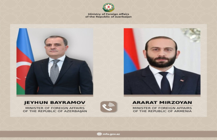 Ceyhun Bayramov erməni həmkarı ilə İranın Naxçıvana dron hücumunu müzakirə edib