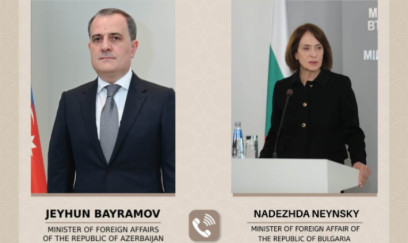 Ceyhun Bayramov ilə Bolqarıstanın xarici işlər naziri Nadejda Neynski arasında telefon danışığı olub 