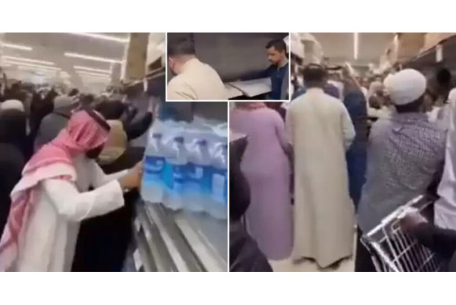 Qida ehtiyatı azaldı, marketlərdə ərzaq davası düşdü - VIDEO