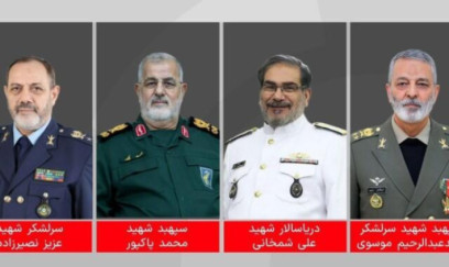 İranda öldürülən generallarla vida mərasimi keçirilir 