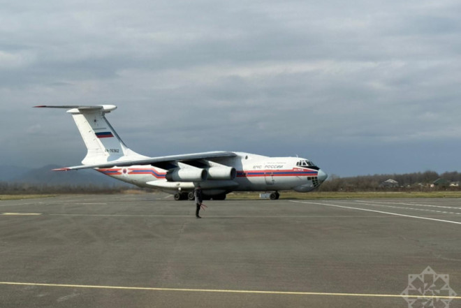 İrana yardım aparan Rusiya təyyarsi Lənkəranda 