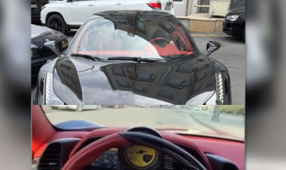 Avtobus zolağına girən “Ferrari” cərimə meydançasına salındı 